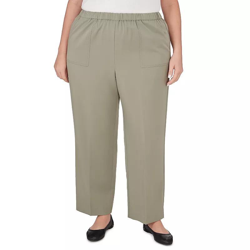 Plus Size Alfred Dunner Sunset Twill Average Length Bottom, Womens Product Image