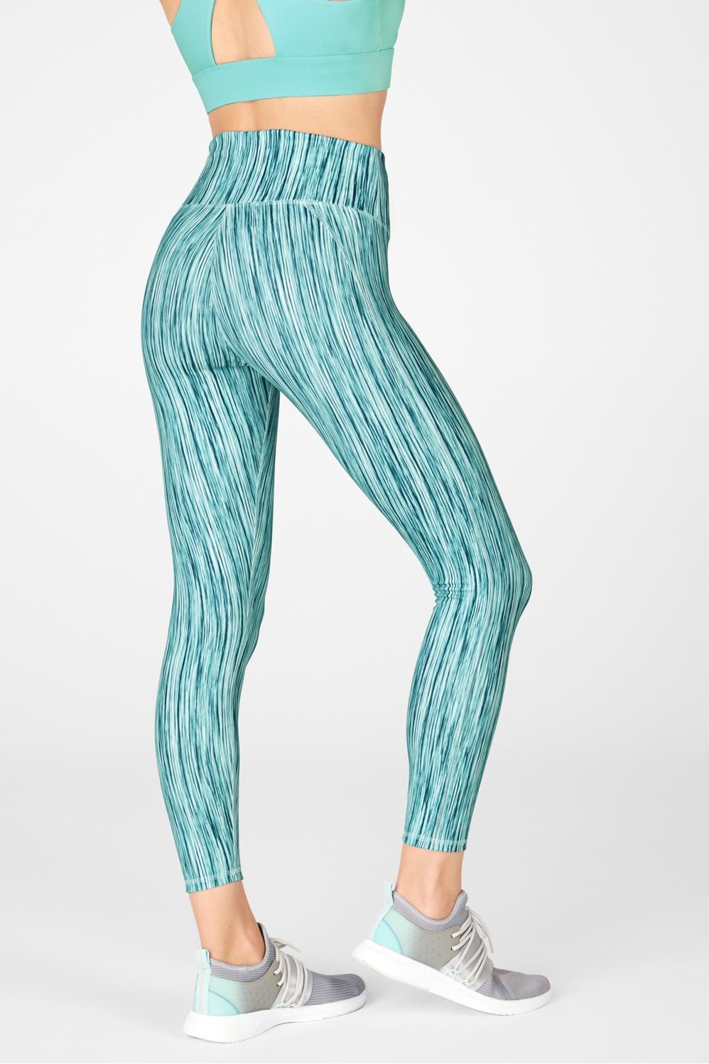 Fabletics Define High-Waisted 7/8 Legging Womens green Size XXS Product Image