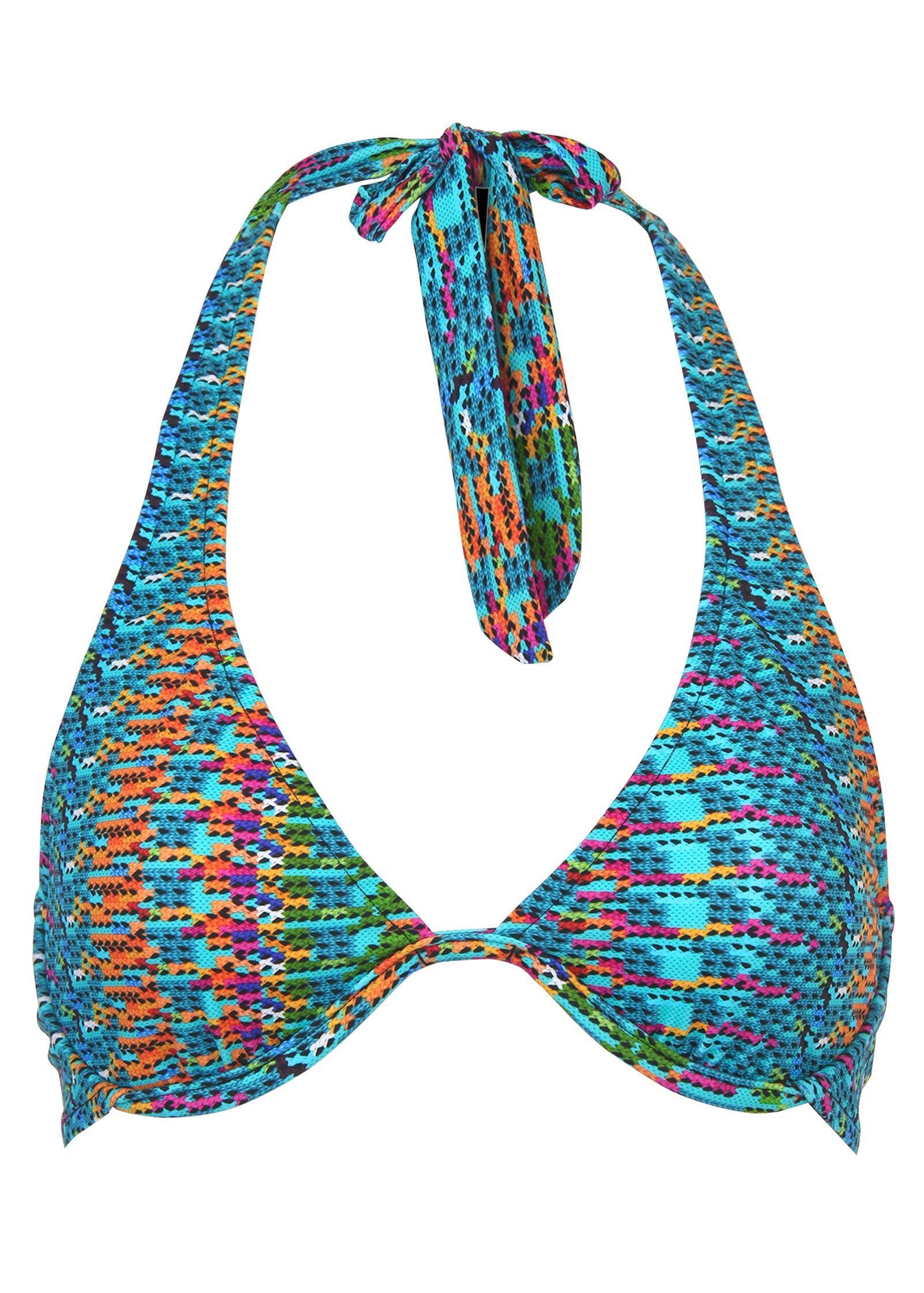 Belize Underwire Halter - Fiesta Stripe Product Image