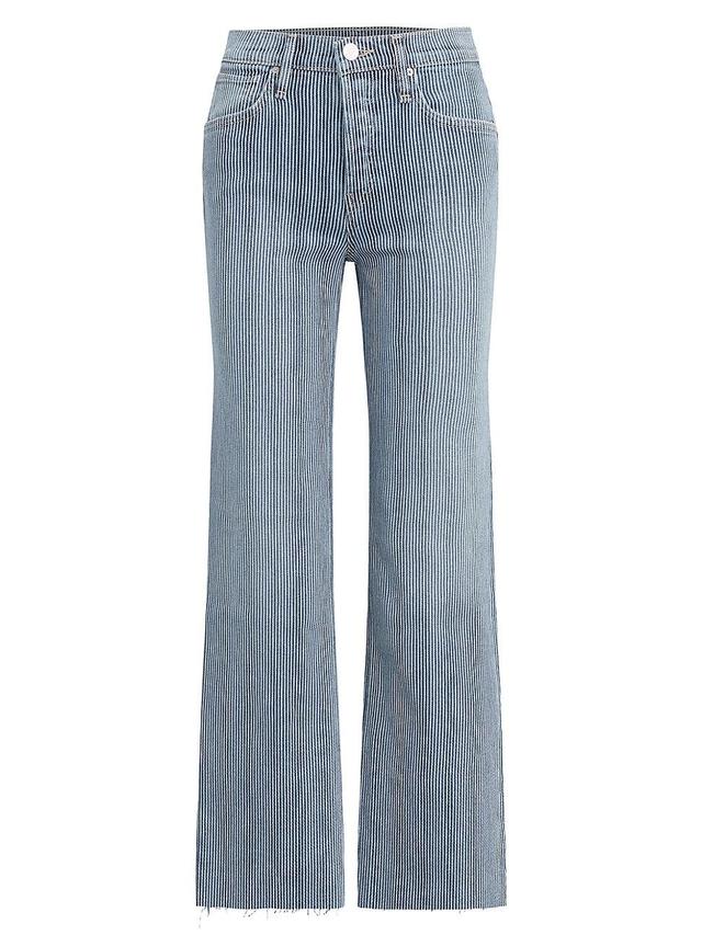 Womens Rosie High-Rise Wide-Leg Ankle Jeans Product Image