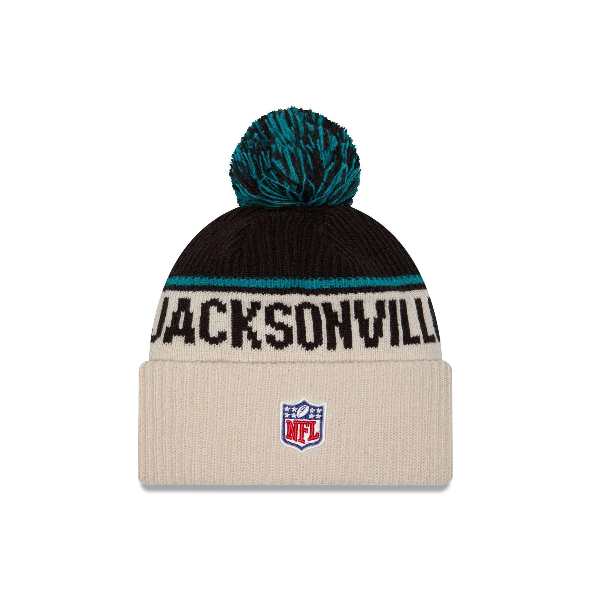 Jacksonville Jaguars 2024 Cold Weather Historic Pom Knit Hat Male Product Image