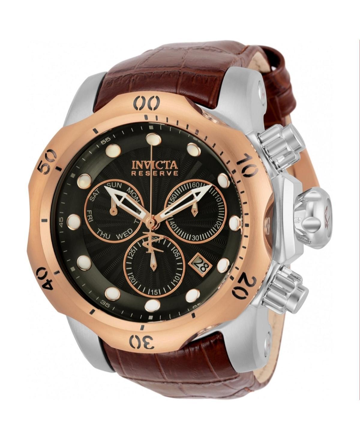 Invicta Mens 32958 Reserve Quartz Chronograph Gunmetal Dial - Black Product Image