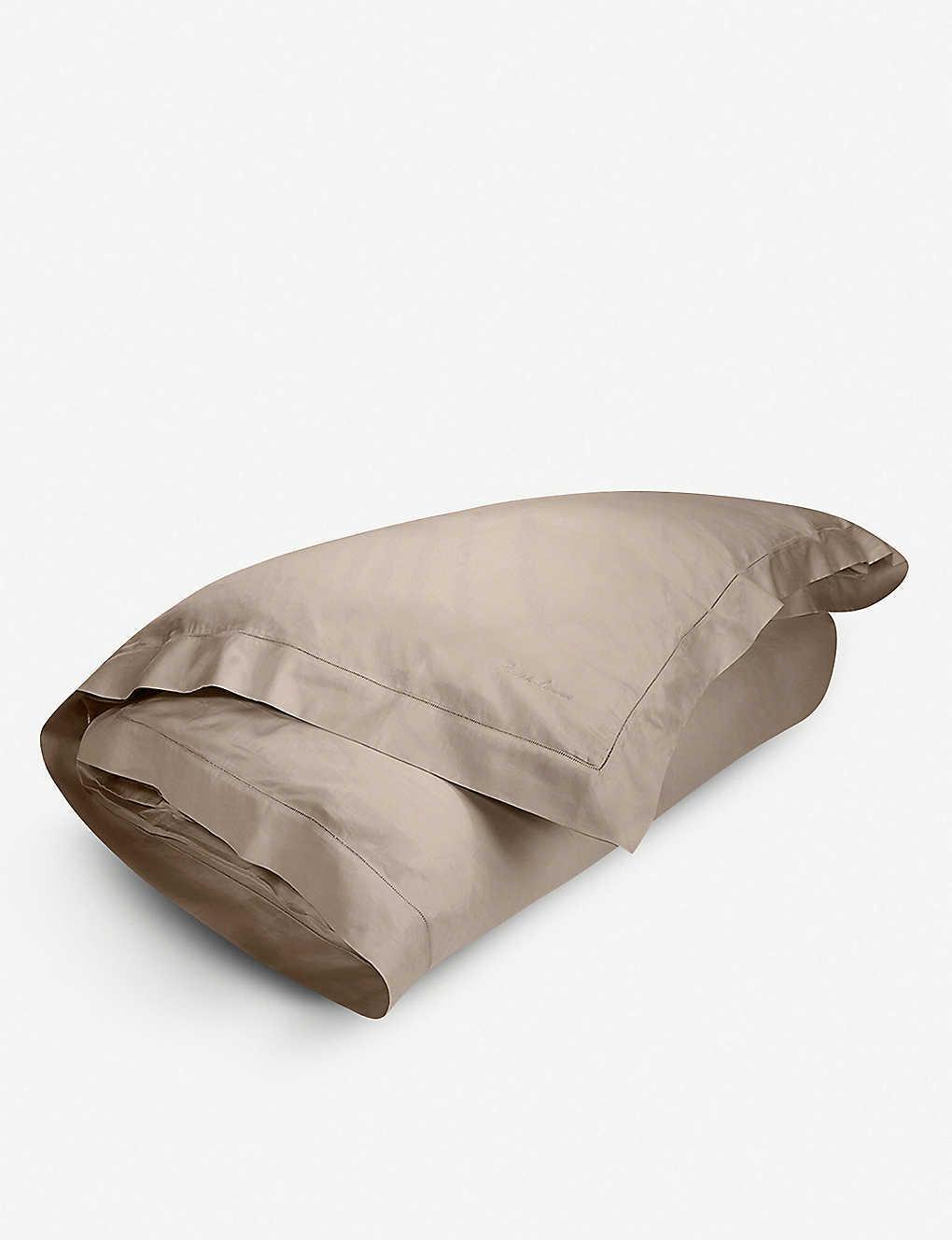 POLO RALPH LAUREN Cape Tan Langdon Cotton Sateen Duvet Cover Range Super King Product Image