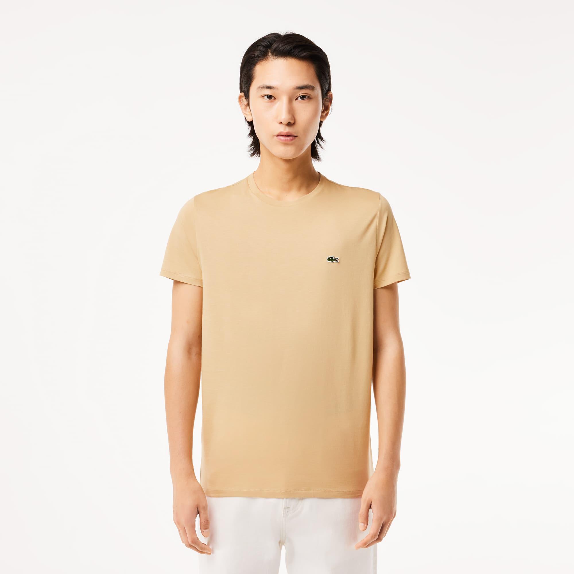 Monochrome Cotton Pima Jersey Crew Neck T-shirt Product Image