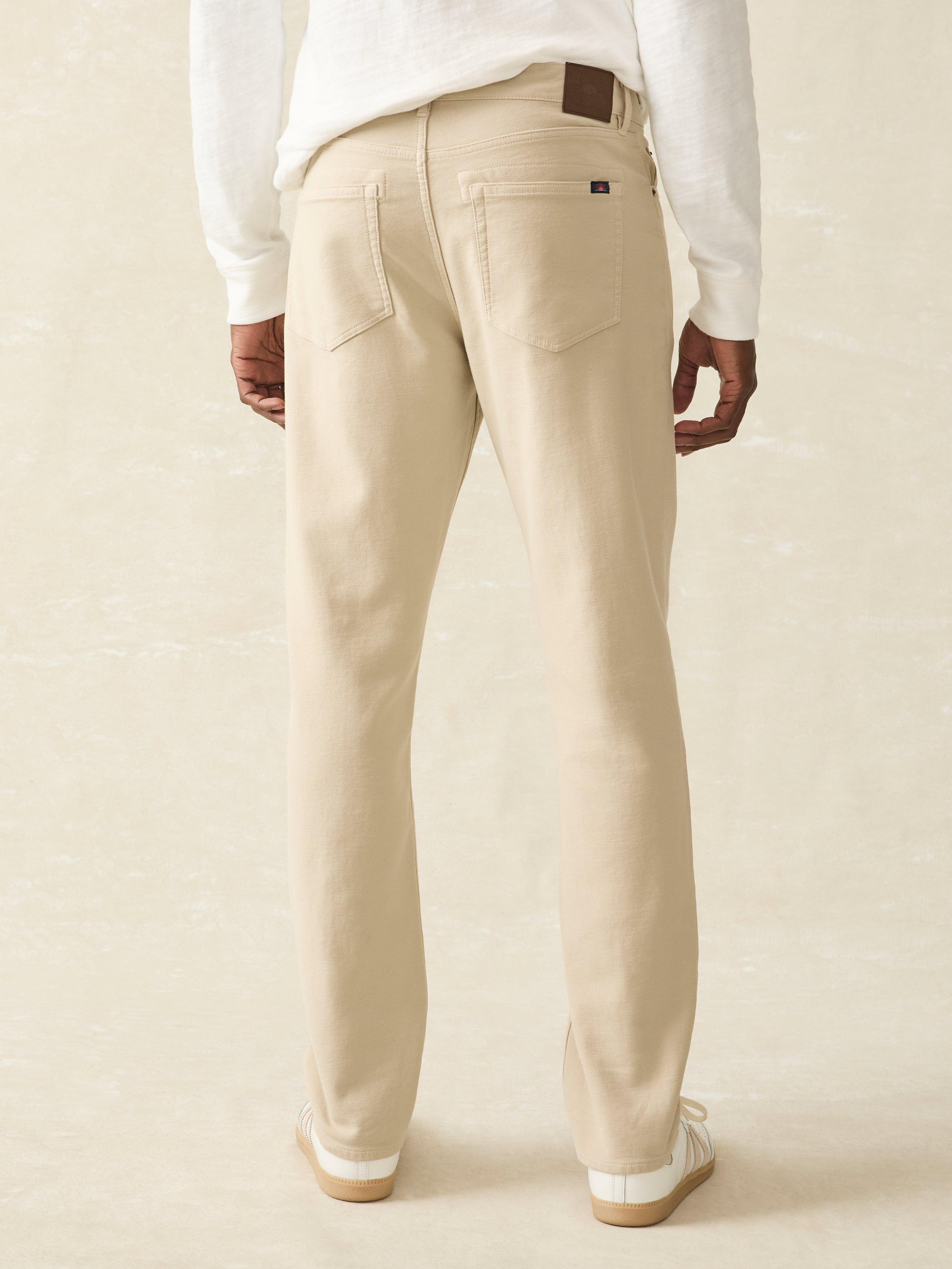 Stretch Terry 5-Pocket Pant - Stone Male Product Image