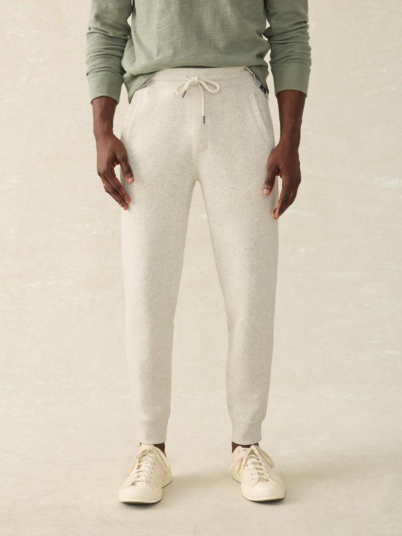 High Standard Fleece Sweatpant - Antique Ivory Heather Product Image