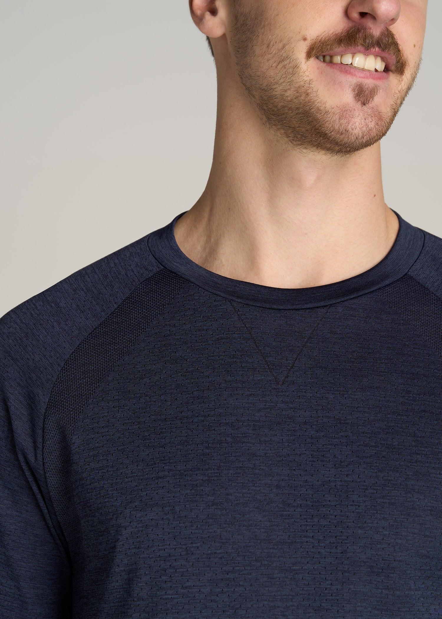 A.T. Performance MODERN-FIT Raglan Shirt for Tall Men in Blue Mix Male Product Image