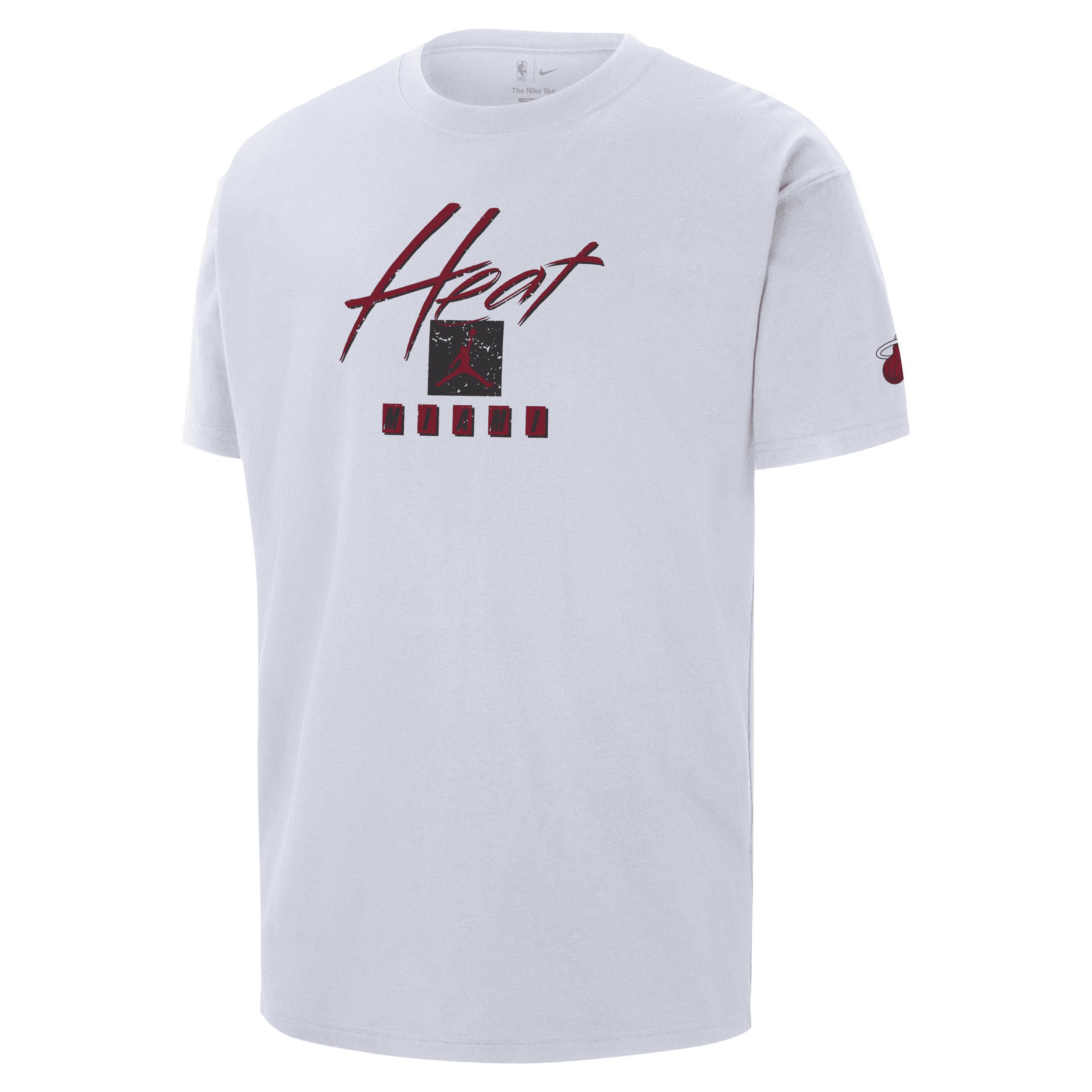 Men's Miami Heat Courtside Statement Edition Jordan NBA Max90 T-Shirt Product Image