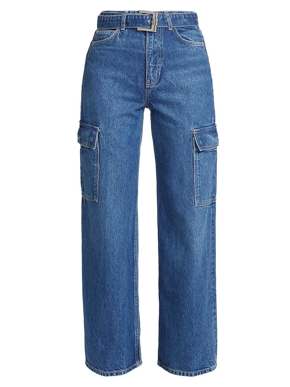 Womens Cary Belted Cargo Jeans Product Image