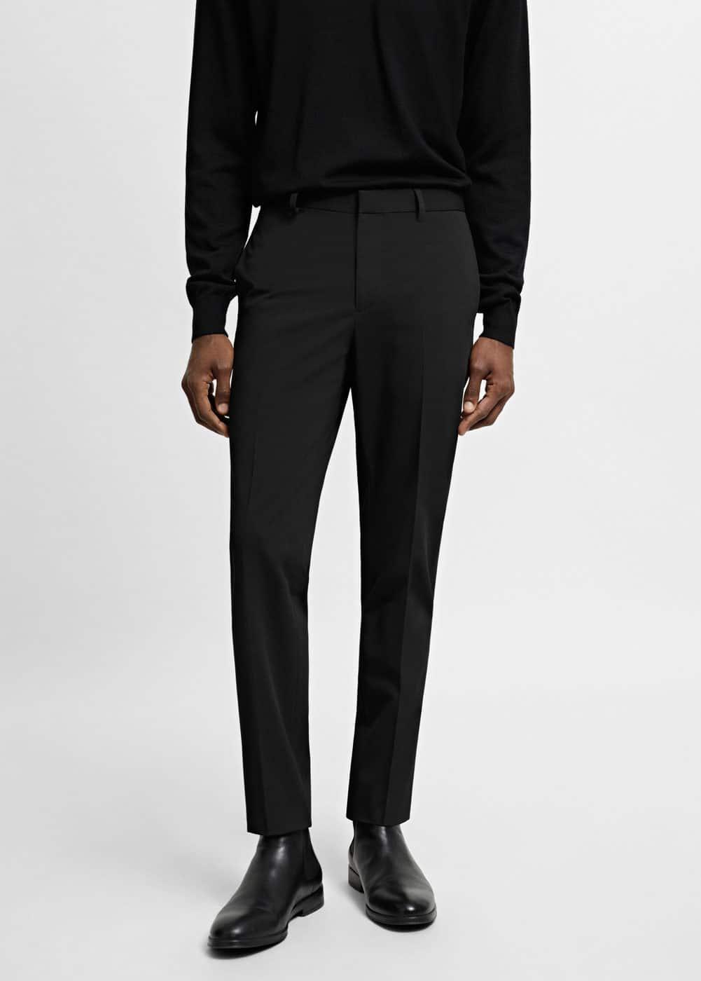 Mango Mens Stretch Fabric Super Slim-Fit Suit Pants Product Image