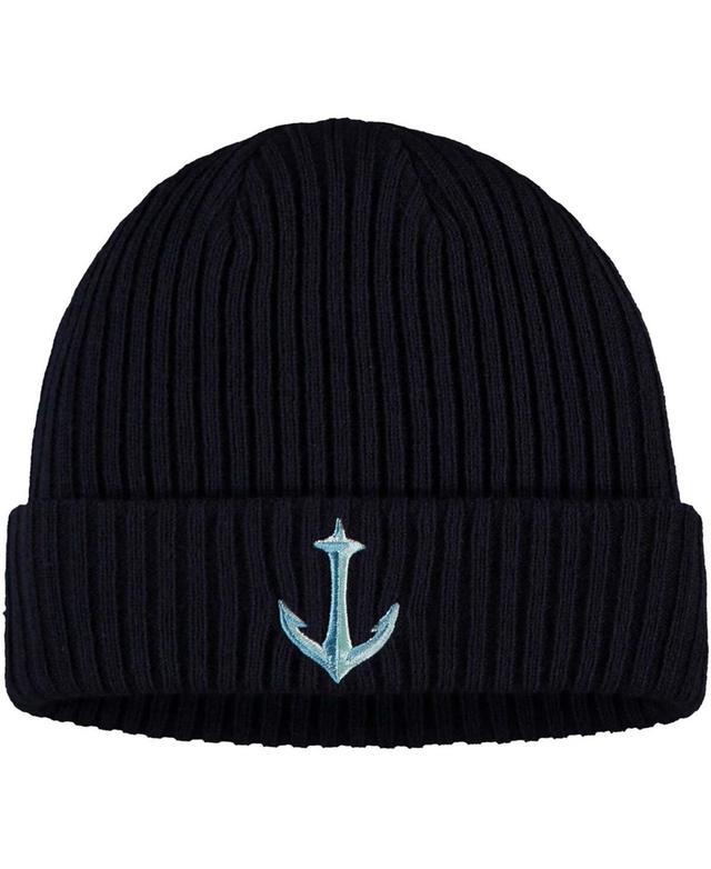 Mens Fanatics Branded Deep Sea Blue Seattle Kraken Secondary Logo Cuffed Knit Hat Product Image