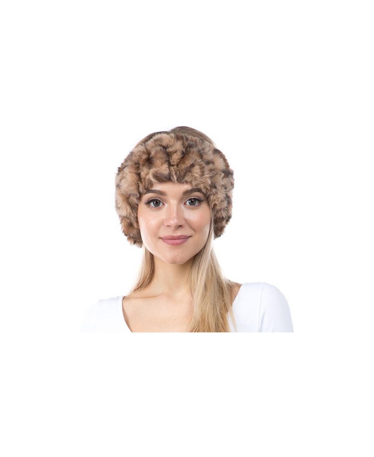 Marcus Adler Womens Plush Faux Fur Stretch Headband Product Image