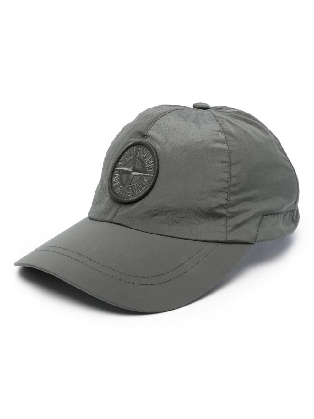 Embroidered-compass Baseball Cap In Green Product Image