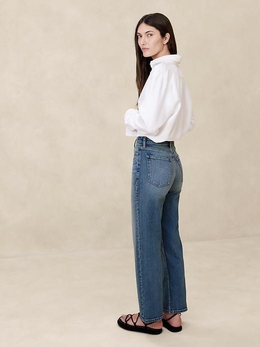 Ultra High-Rise Wide-Leg Crop Jean Product Image