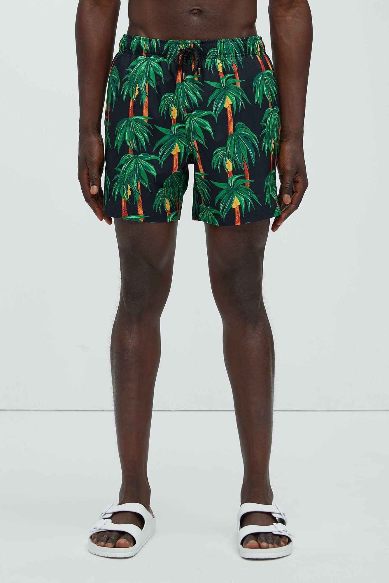 Aria Palm Swim Trunks - Multi Color Product Image