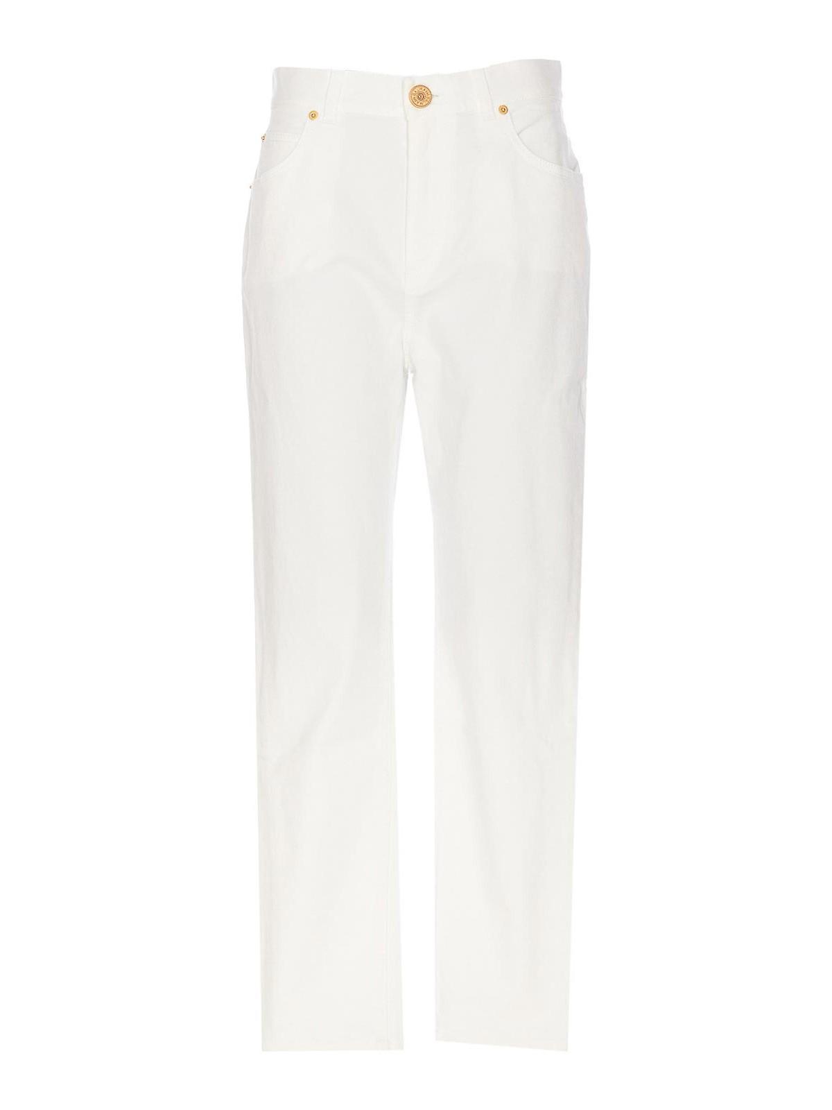 BALMAIN Classic Jeans In White Product Image