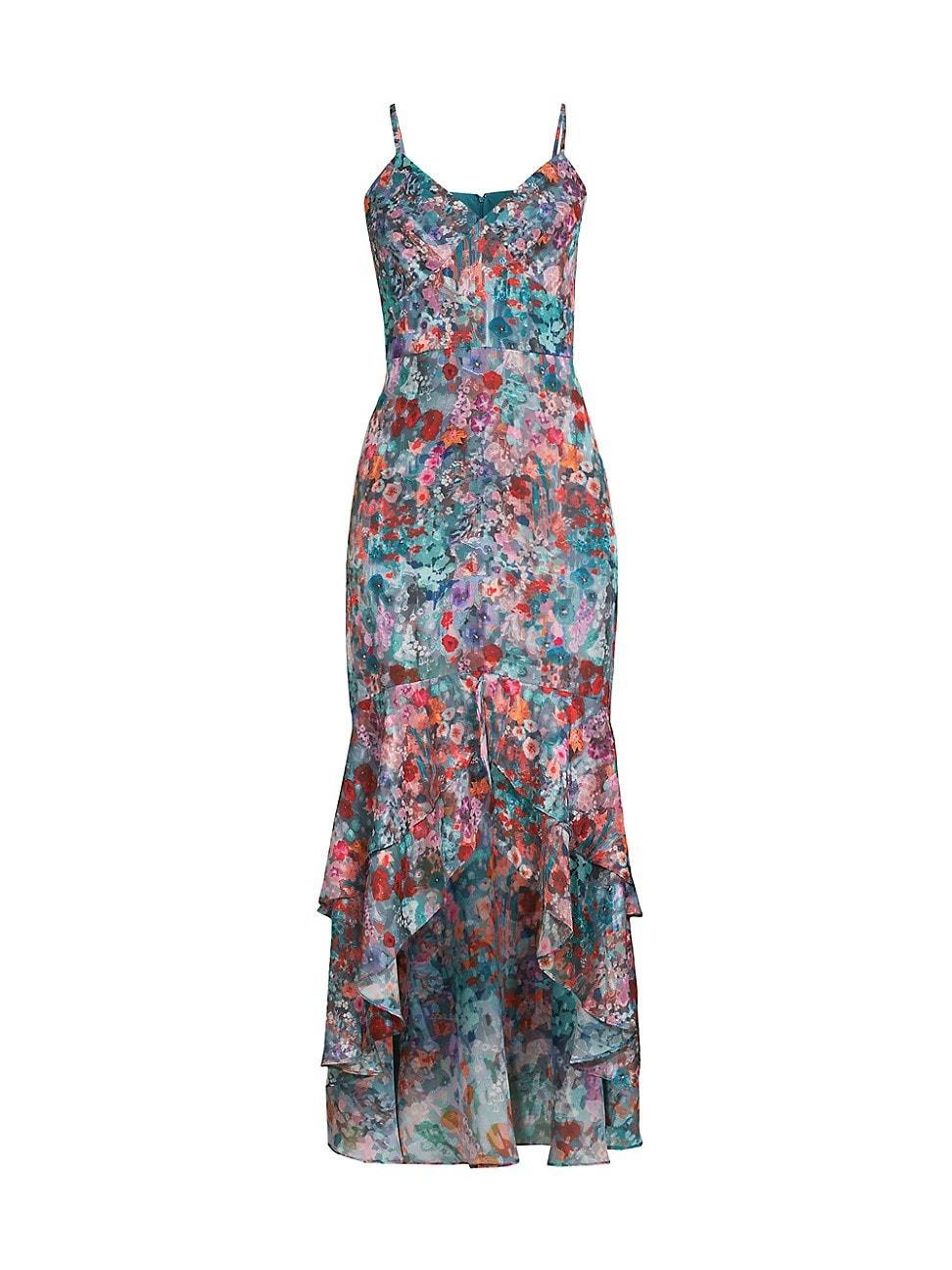 Womens Royce Floral Midi-Dress Product Image