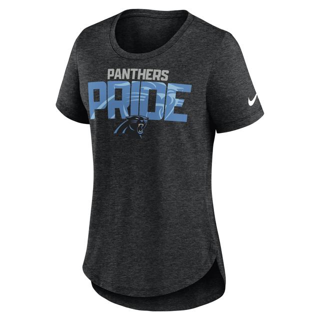 Womens Nike Heather Black Pittsburgh Steelers Local Fashion Tri-Blend T-shirt Product Image