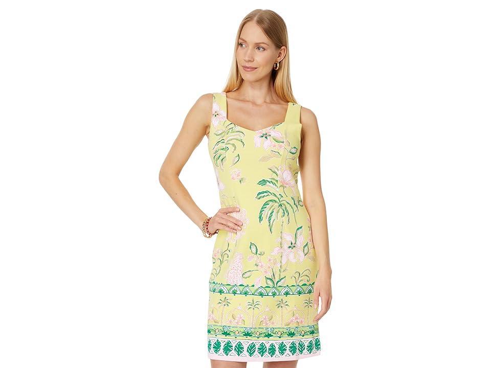 Lilly Pulitzer Del Rey Stretch Shift (Finch Tropical Oasis Engineered Knit Dress) Women's Dress Product Image