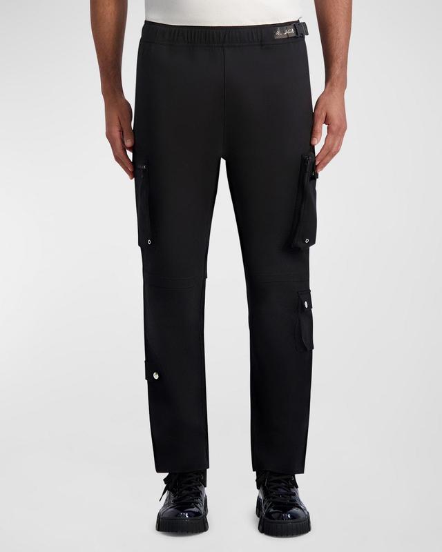 Mens Belted Stretch Cargo Joggers Product Image