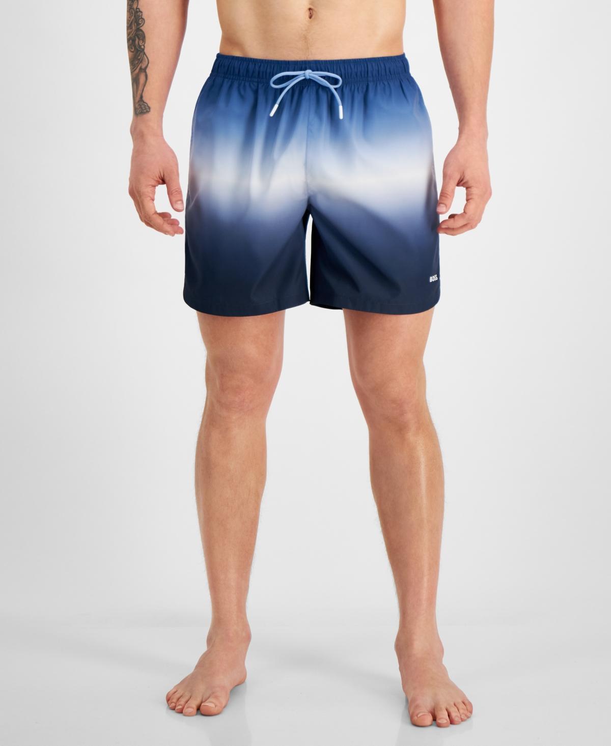 Boss by Hugo Boss Mens Color Gradient 5.9 Swim Trunks, Created for Macys Product Image