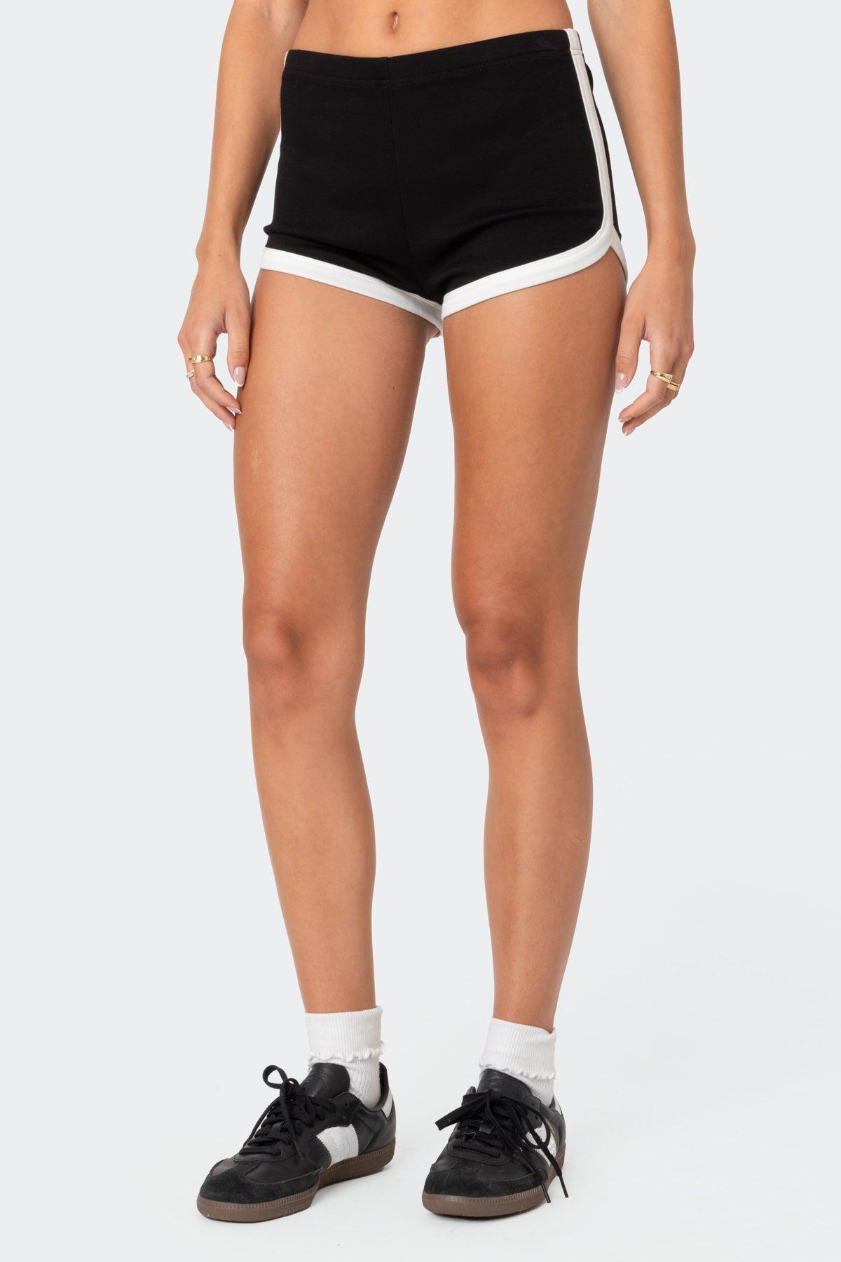 Elana Contrast Micro Shorts Product Image