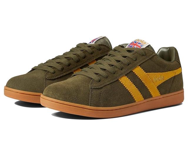 Gola Equipe Suede (Khaki/Sun/Gum) Men's Shoes Product Image