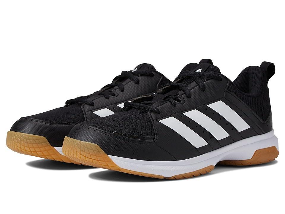 adidas Ligra 7 Indoor Volleyball White/Black) Men's Shoes Product Image