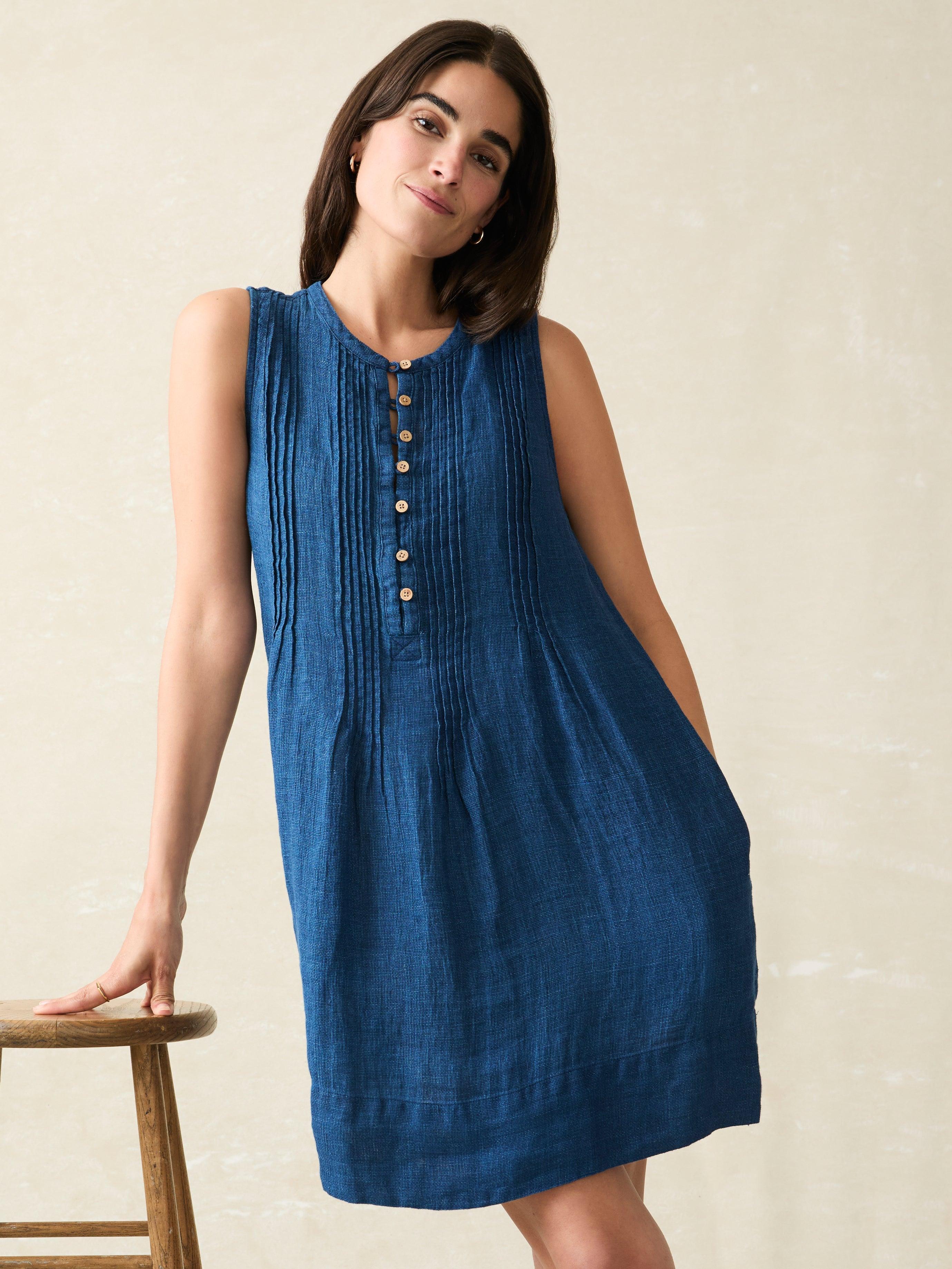 Isha Basketweave Dress - Indigo Female Product Image