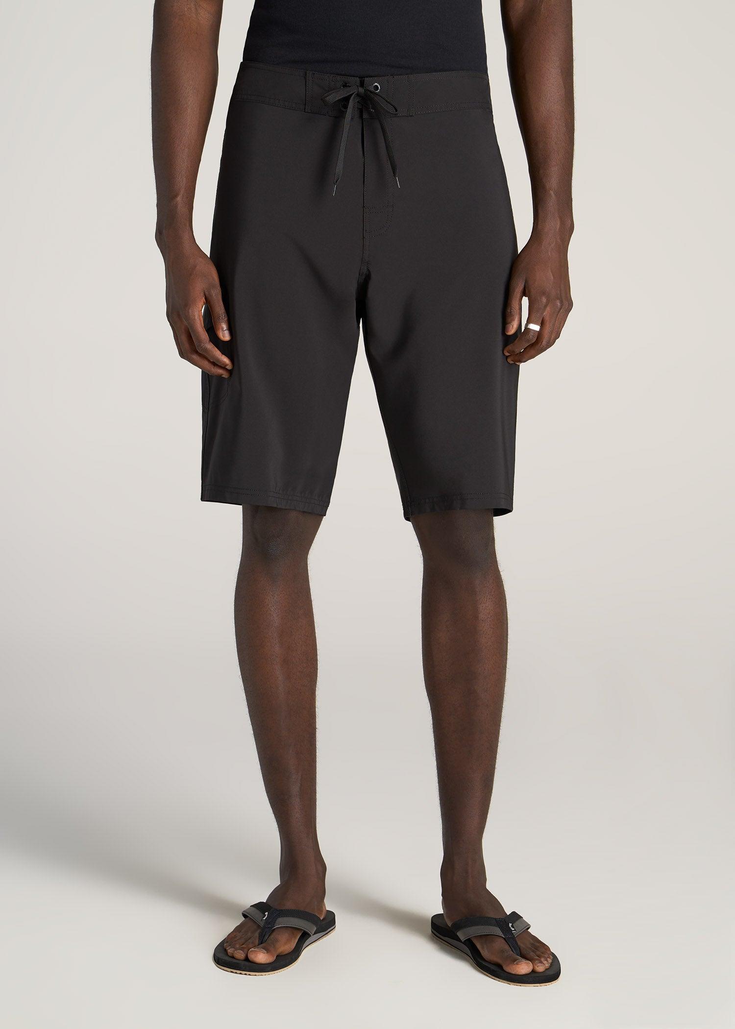 Tall Board Shorts for Men in Black Male Product Image