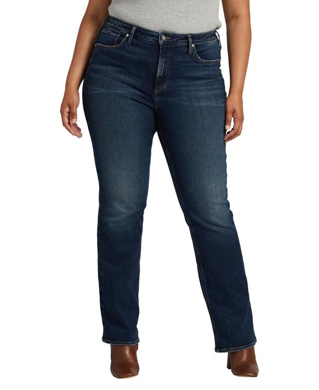 Silver Jeans Co. Plus Size Infinite Fit One Size Fits Three High Rise Bootcut Jeans Product Image