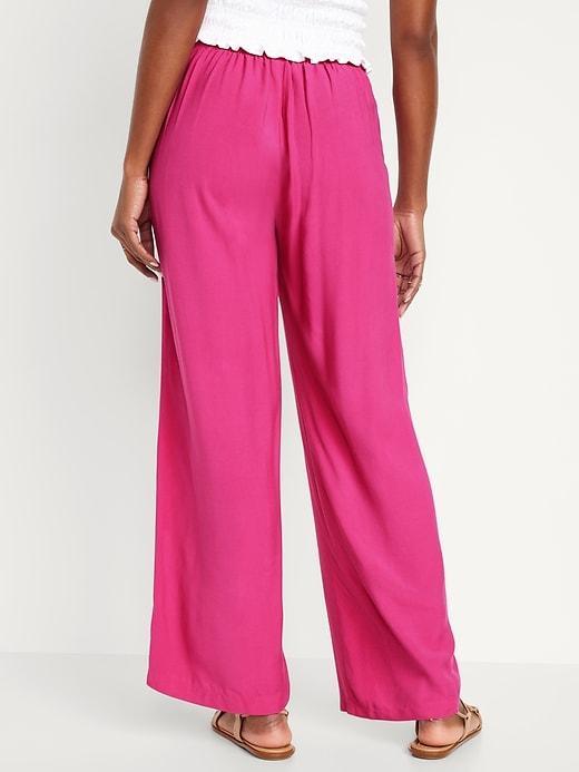 High-Waisted Playa Wide-Leg Pants Product Image