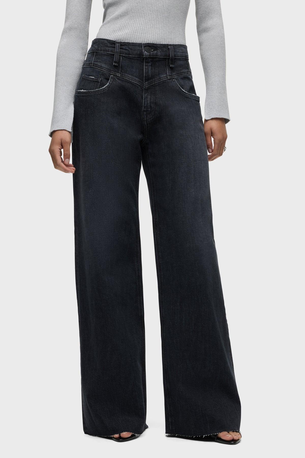 Jodie Seamed Front Yoke Wide Leg Jean Female product image