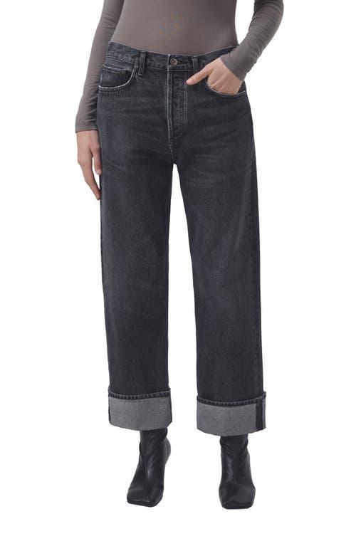 AGOLDE Fran Cuffed Organic Cotton Ankle Straight Leg Jeans Product Image