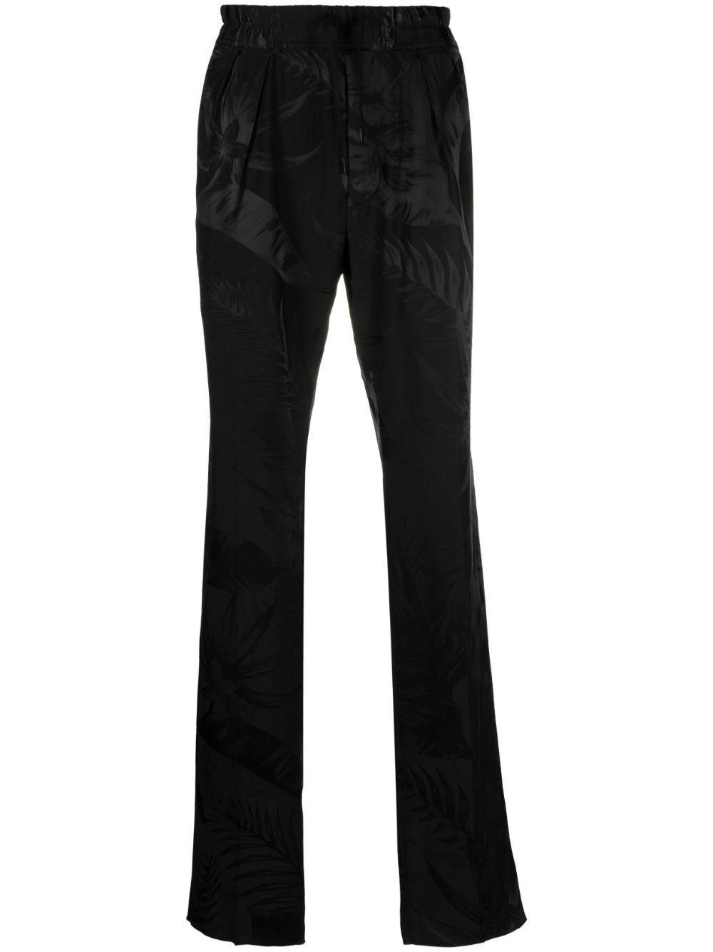 TOM FORD Jacquard-pattern Elasticated Trousers In Black Product Image