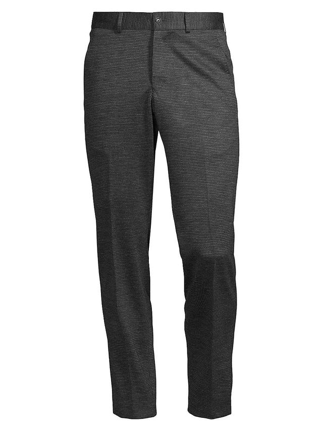 Mens Houndstooth Wool-Blend Pants Product Image