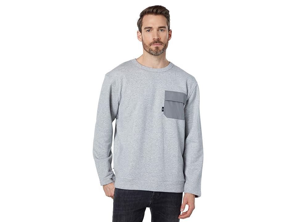 Ted Baker Birchin Sweatshirt with Pocket (Grey Marl) Men's Clothing Product Image