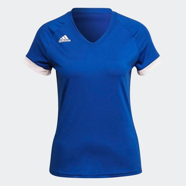 adidas Quickset Jersey Royal Blue S Womens Product Image