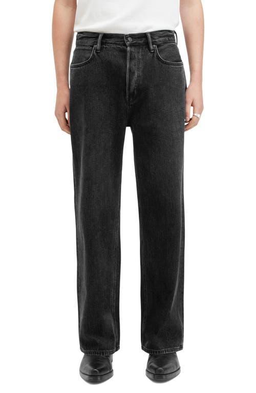 ALLSAINTS Lenny Loose Fit Wide Leg Denim Jeans In Washed Black Product Image