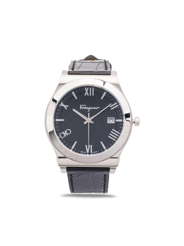 FERRAGAMO Gancini Gent 41mm In Black Product Image