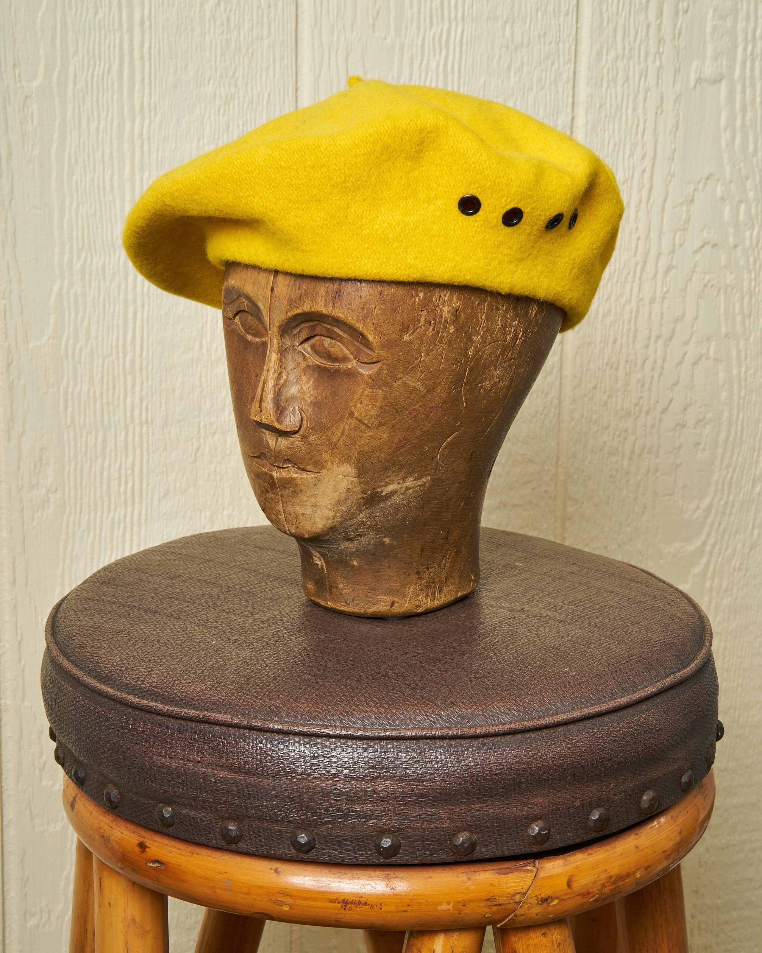 Biscay Beret in Canary Product Image