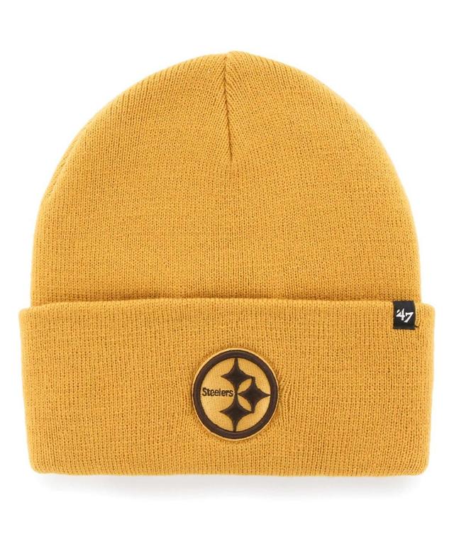 Womens 47 Brand Gold Pittsburgh Steelers Haymaker Cuffed Knit Hat Product Image