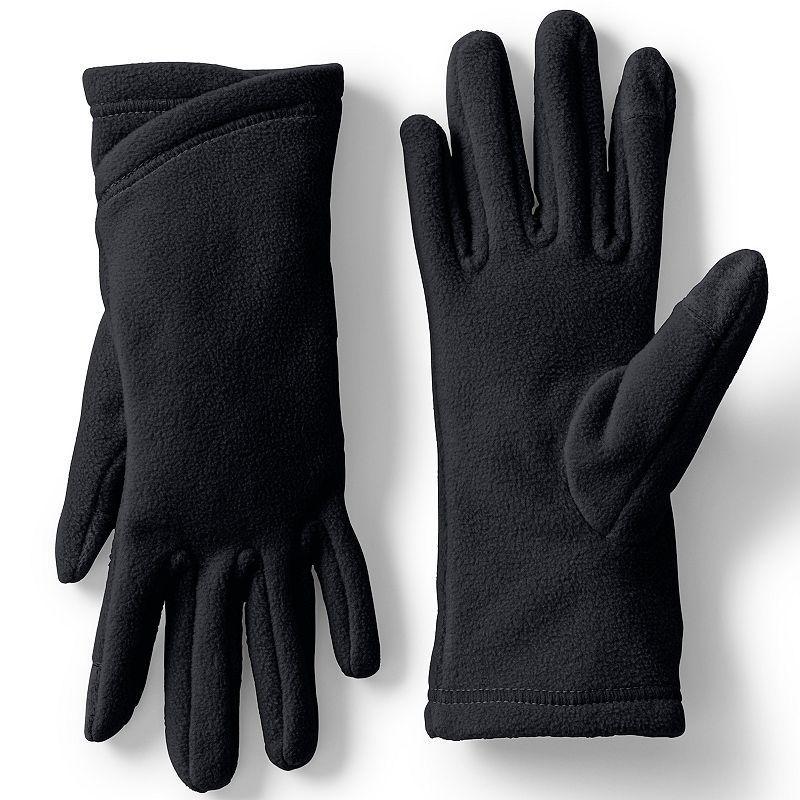 Womens Lands End Fleece Winter Touchscreen-Compatible Gloves Product Image