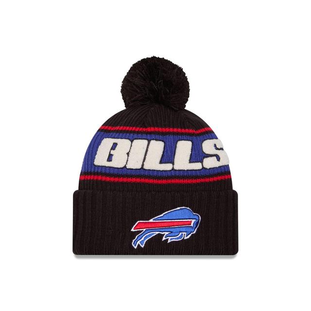 Buffalo Bills 2024 Cold Weather Black Pom Knit Hat Male Product Image