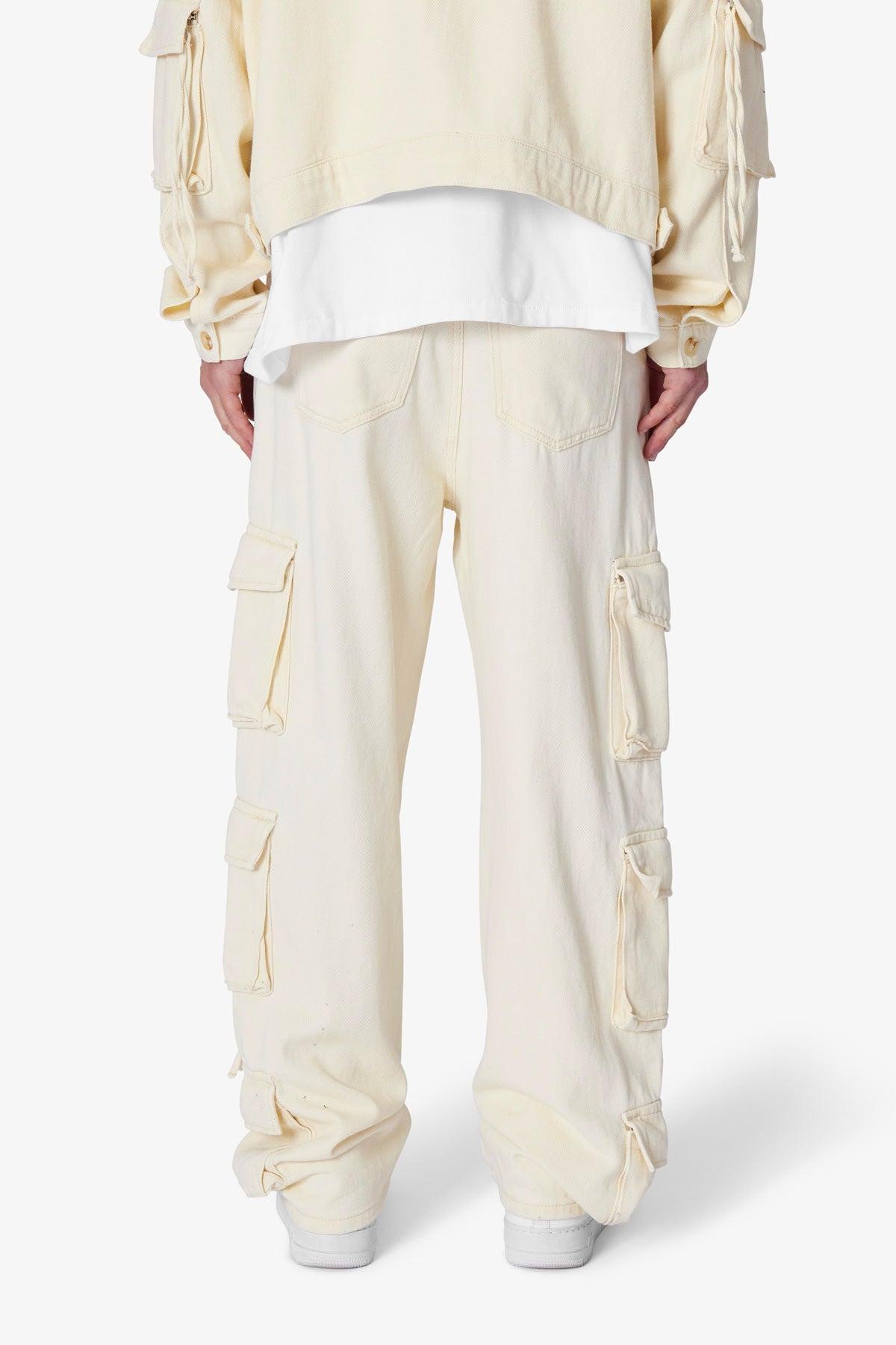 Brushed Twill Cargo Pants - Khaki Product Image