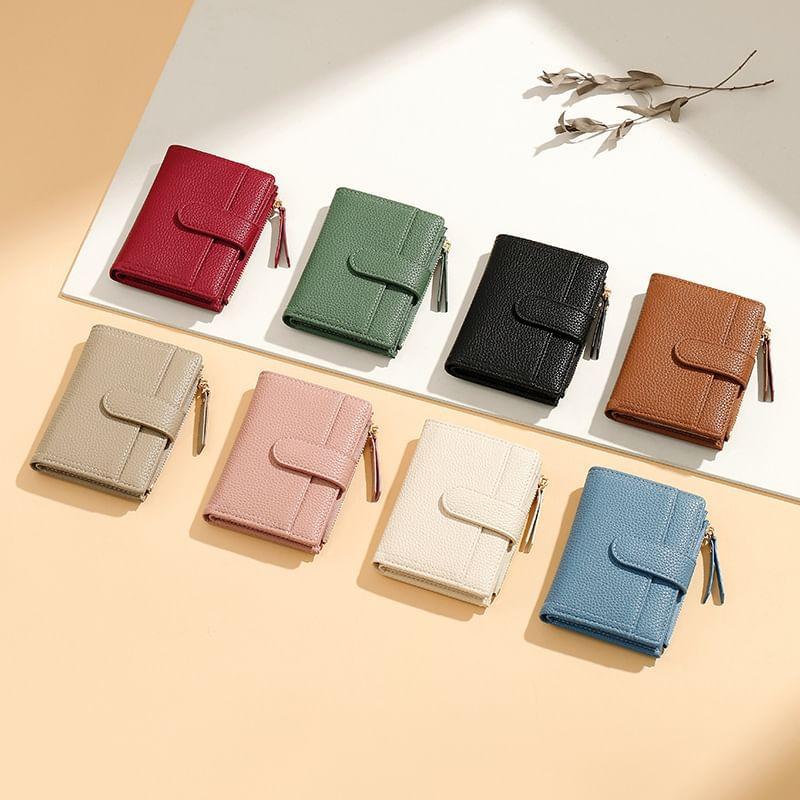 PVC Panel Faux Leather Bifold Wallet Product Image