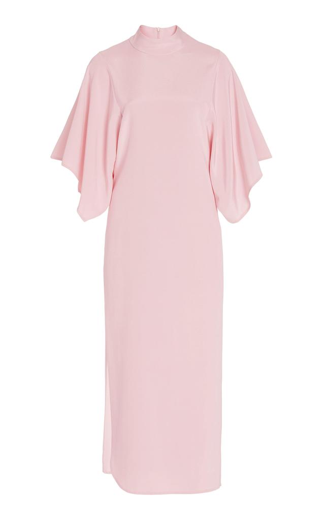 Blush Pink Mock Neck Sheath Dress Product Image