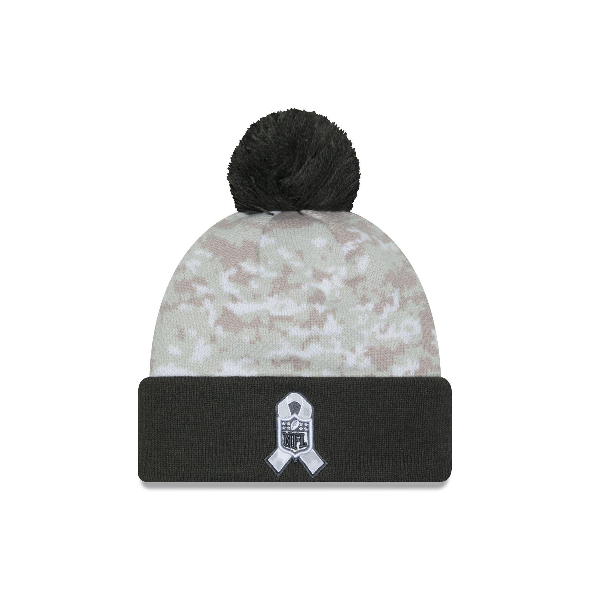 New York Giants 2024 Salute to Service Pom Knit Hat Male Product Image