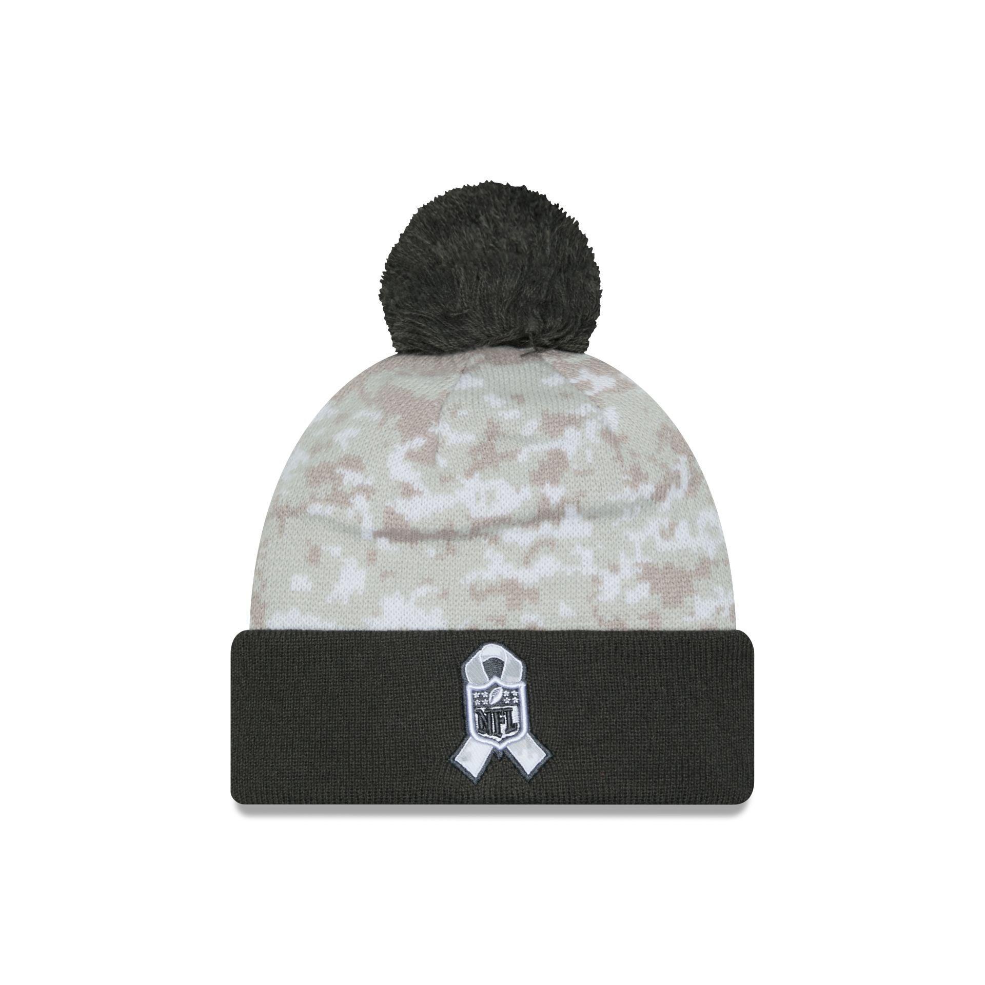 San Francisco 49ers 2024 Salute to Service Pom Knit Hat Male Product Image