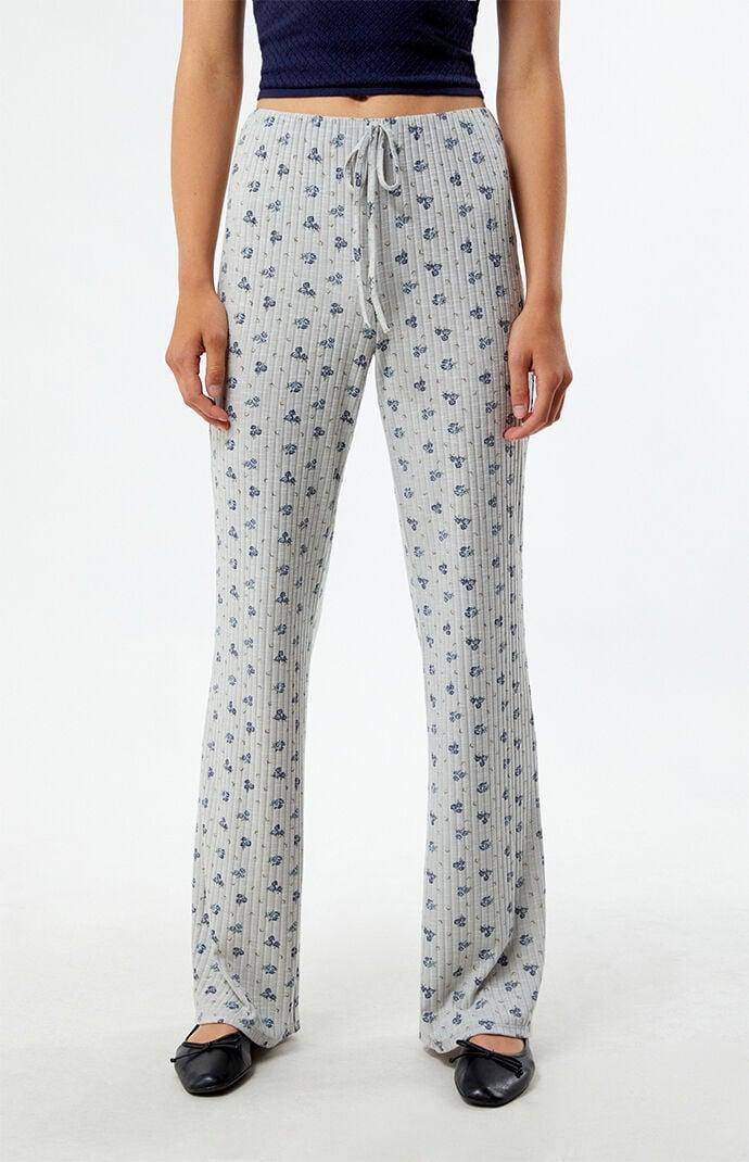 Women's Floral Knit Pajama Pants Product Image